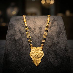 Wholesale 24K Micro Gold Long Mangalsutra For Married Women, Indian <b>Wedding</b> Long Mangalsutra, Daily Wear Gold Finish Mangalsutra - Product Image 4