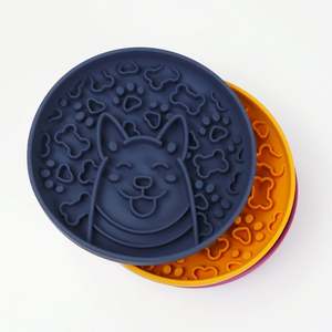 Wholesale Multi Color High Quality BPA-free Eco-friendly Multi Function Round Outdoor Pet <b>Slow</b> Food <b>Bowl</b> - Product Image 5