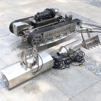 Nouveau modèle de robot de tuyau de dragage Châssis de robot de chenille d'inspection de pipeline