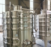 Cuve de Fermentation en Acier Inoxydable avec Enveloppe Chauffante en Serpentin pour la Production de Bière, Vin, Boissons, Aliments et Produits Laitiers