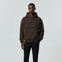 Sweat à capuche haut de gamme en mélange textile de qualité, style streetwear urbain tendance, personnalisable pour marque d'entreprise, polyester/coton de première qualité