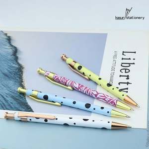 Stylo bille personnalisé à transfert thermique, motif sur mesure, en métal, idéal pour cadeau, avec mécanisme clic – Vente chaude - Product Image 5