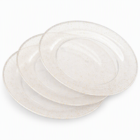 Assiettes jetables en plastique dorées à paillettes, élégantes et transparentes, pour fêtes, mariages, dîners, apéritifs, desserts, pour événements de restauration