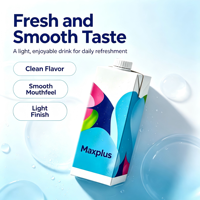 Carton aseptique en papier kraft inviolable avec fermeture à vis hygiénique 30 mm pour emballage de liquides, produits laitiers, jus et boissons fonctionnelles, avec gaufrage
