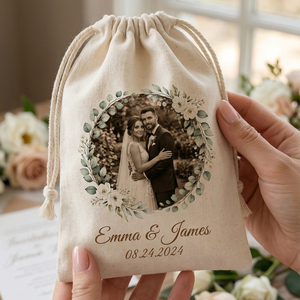 Bolsas de Regalo de Algodón Natural Reciclable con Logotipo Personalizado, Cierre con Cordón, Impresión Serigrafiada para Empaque de Maquillaje y Velas, Bolsa de Muselina - Product Image 5
