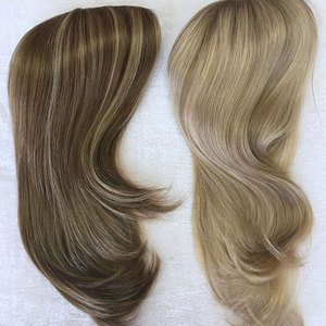 <span class=keywords><strong>Balayage</strong></span>-Peluca de <span class=keywords><strong>cabello</strong></span> remy con cutícula completa, pelo europeo de longitud corta, 14 pulgadas, base de seda, peluca judía, kosher, precio de fábrica - Product Image 5