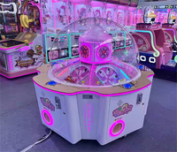 Chaud populaire 5 joueurs Mini grue Arcade attrape-bonbons Machine jouet de vente à pièces 220v Construction en métal haut idée cadeau