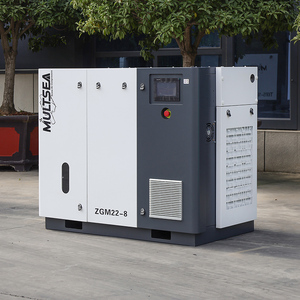 大容量可変周波数潤滑空冷式モーター＆エンジンスクリューエアコンプレッサー - Product Image 1