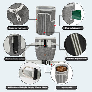 क्रॉस-बॉर्डर हॉट-सेलिंग बड़े क्षमता वाले ऑक्सबोफोर्ड कपड़े लीकप्रूफ पालतू कुत्ते भोजन बैग चुंबकीय बकल कुत्ते चलने प्रशिक्षण प्रशिक्षण - Product Image 4