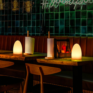 Minimalist RGB Color-<strong>changing</strong> LED Egg-shaped Dining <strong>Table</strong> Lamp Suitable for Home Restaurants and Hotel Atmospheres - Product Image 3