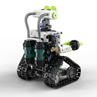 Ensemble de blocs de construction de robot programmable C83001W 434 pièces, robot marcheur avec contrôle double mode et lumières LED