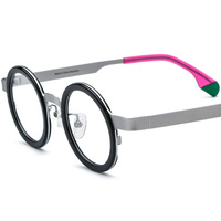 Lunettes correctrices de luxe faites à la main, personnalisées en Chine, dernier modèle, impression dorée, acétate de bonne qualité, jaune, rouge, bleu, vert pour les fêtes