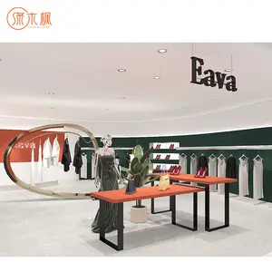 Chinese Factory's Clothing Display Luxuriant Interior Decoration Design Hot-selling Clothing Rack Boutique