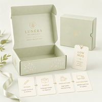 Boîte à colis en carton ondulé recyclable pour flacon de parfum, carton d'expédition auto-scellant, fournisseur de logo personnalisé