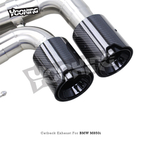 Sistema de Escape SS304 para BMW M850 M850i Alpina B8 G14 G15 G16 4.4L 2020-2023, Válvula Electrónica, Escape Catback, Puntas MP