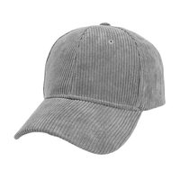 Gorra de Pana Personalizada con Logotipo, 6 Paneles, Gorro de Moda, Textura Premium, Bordado OEM, Mayoreo, Gorras de Pana Unisex