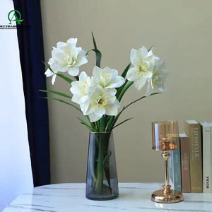 Fleurs d'<span class=keywords><strong>Amaryllis</strong></span> Artificielles Tige Real Touch Grandes Fleurs Tropicales <span class=keywords><strong>Plante</strong></span> de Ménage pour Arrangements de Vase Décor de Bureau à Domicile - Product Image 2