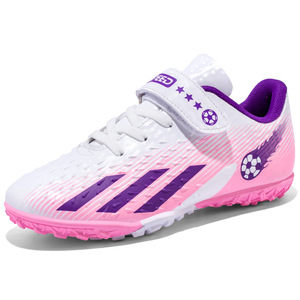 Zapatos de Fútbol para Niños, Parte Superior Sintética, Suela de Goma, Azul y Negro, Tacos para Entrenamiento en Interiores - Product Image 2