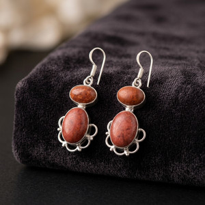 Colección Destacada Crytalexport.com, Pendientes de Ágata Roja con Diseño de Cristal, Joyería de Moda para Mujer, Aniversario - Product Image 2