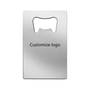 Promotion Gift Cheap Sublimation Souvenir Bar Blank Metal Stainless Steel <b>Beer</b> Poker Credit Card Bottle Opener - Product Image 3