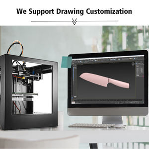 Juego de 2 Cuchillos de Cocina Profesionales Negros Santoku KITCHENCARE, Venta al por Mayor - Product Image 4