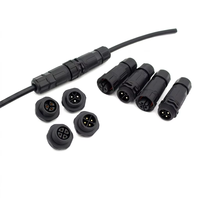 Conector de Aviación Impermeable M19 IP67 de 2-8 Pines con Rosca, 10A, para Iluminación LED y Almacenamiento de Energía