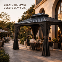 Pergola en aluminium pour extérieur 20x20 avec configuration en kit et options personnalisées pour les acheteurs de projets de terrasses et de jardins extérieurs