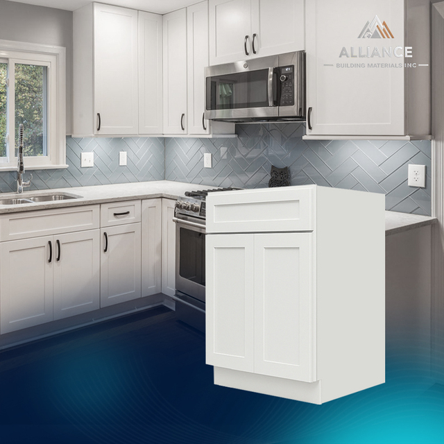 SB30-SB36 American Modular Kitchen Sink Base Cabinet | Wood Kitchen Cabinets Home Use | White Modern Kitchen Cabinets