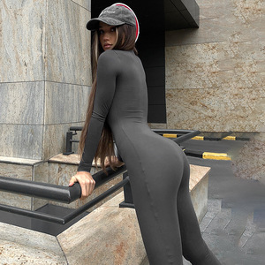 Vanfound <span class=keywords><strong>combinaison</strong></span> <span class=keywords><strong>de</strong></span> luxe taille haute pour femme <span class=keywords><strong>pantalon</strong></span> évasé manches longues conception <span class=keywords><strong>de</strong></span> fille chaude décontracté automne hiver porter pour la fête - Product Image 1