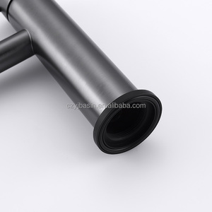 <span class=keywords><strong>Robinet</strong></span> de lavabo rond en laiton YINGJIE WaterMark, monotrou, noir mat, haut, pour salle de bain - Product Image 3