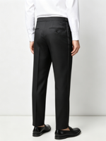 Pantalon de smoking sur mesure en satin à rayures latérales pour homme, coupe droite, idéal pour mariage, vente en gros, fabrication ODM