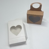 Boîte pliable en papier kraft recyclable de qualité alimentaire avec fenêtre, options de pelliculage mat et brillant