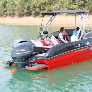 Bateau de pêche en fibre de verre, bateau sportif en fibre de verre, mini-yacht professionnel de haute vitesse pour la pêche en haute mer - Product Image 3
