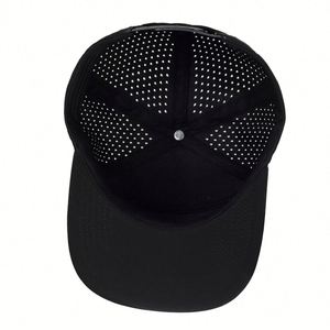 Casquettes de camionneur personnalisées en gros avec corde, casquettes perforées au laser de haute qualité, casquettes de golf 5 panneaux avec corde - Product Image 4