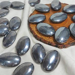 Pierre de Terahertz naturelle polie en forme ovale pour la guérison spirituelle, la décoration intérieure et les cadeaux de fêtes (vente en gros) - Product Image 5