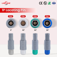 Connecteur médical auto-bloquant Push-Pull à prise fixe PAG PLG à branchement rapide série P personnalisée 1P 6A PC IP50 compatible