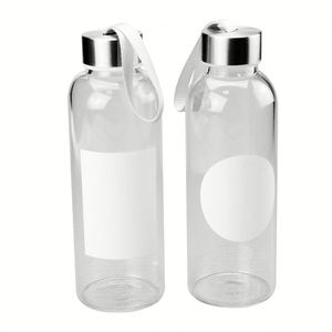 Sublimation <b>Water</b> Cold Glass <b>Bottles</b> With Lids Manufacturer Drink <b>Bottle</b> - Product Image 3