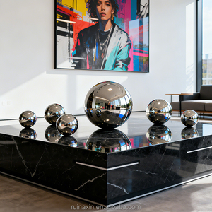 ลูกกลมกระจกสแตนเลสขัดเงา2ซม. 5ซม. 8ซม. 10ซม. สำหรับตกแต่งภายในที่สะท้อนแสง - Product Image 5