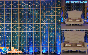 Fondo moderno para boda, decoración de paredes de vela de color dorado, para escenario y bodas - Product Image 3