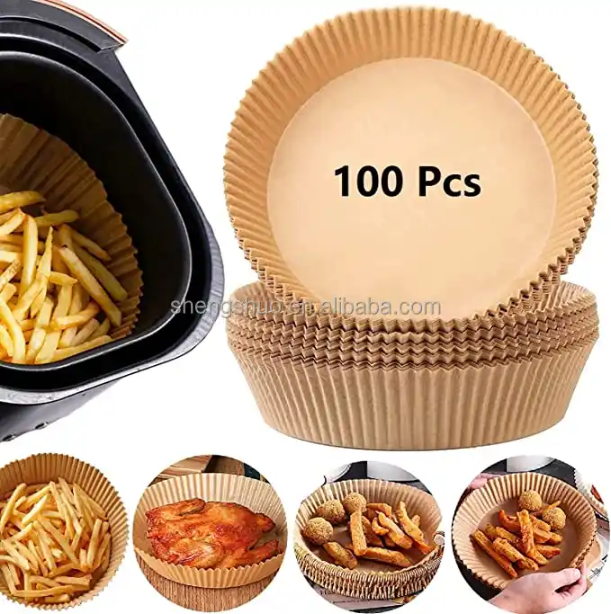 Air Fryer Liner 100pcs Non-stick Baking Paper Parchment Paper High Quality  Round Disposable For Home Use Food Oem Home Kitchen - Buy Air Fryer Liner  100pcs Non-stick Baking Paper Parchment Paper High