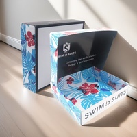 Boîte d'emballage en papier ondulé imprimé personnalisé pour maillot de bain pull-over pyjama sous-vêtements maillot de bain