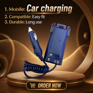 DC12V QC2.0 5V/1A เครื่องชาร์จในรถยนต์สำหรับวิทยุสื่อสาร BaoFeng BF-UV89/BF-UV8D (EU/US) - Product Image 1