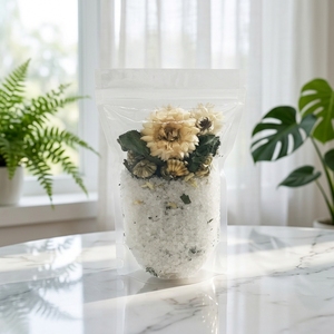 Sal <span class=keywords><strong>de</strong></span> Baño Mineral del <span class=keywords><strong>Mar</strong></span> Muerto con Mentol Natural, Aromaterapia para Aliviar la Sensibilidad Respiratoria y la Niebla Mental - Product Image 1