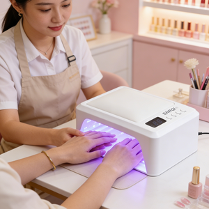 Lámpara de Uñas LED UV T8-A SNRQI, Gran Venta, 2 en 1, Nueva 2026, con Reposamanos, Secador de Uñas de Doble Mano de 72W, 60 LED, Sensor Inteligente - Product Image 3