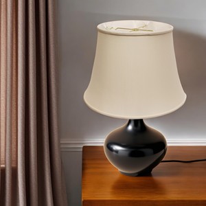 Paralume HMS 20 \ "Beige inclinato Euro campana Pongee Shantung eleganti cover e sfumature - Product Image 1