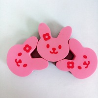 Effaceur magnétique EVA en forme de mini lapin de dessin animé pour tableau blanc, vente en gros directe d'usine
