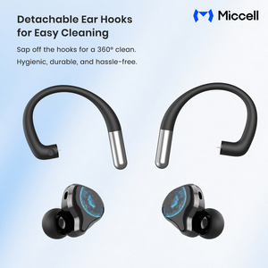Écouteurs sans fil TWS 3-en-1 Miccell en gros, les plus vendus : intra-auriculaires, à crochet d'oreille et filaires, avec carte son pour jeux - Product Image 5