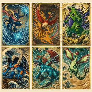 Tarjetas Metálicas Pokémon de Dibujos Animados Avanzadas con Estuche Protector de Acrílico, Colección Legendaria, Juguetes de Juego para Niños, Regalo de Año Nuevo Chino - Product Image 4