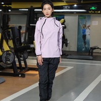 Nouveaux sports violemment sueur costume hommes et femmes costumes transpiration réduction du poids grande taille course Fitness vêtements