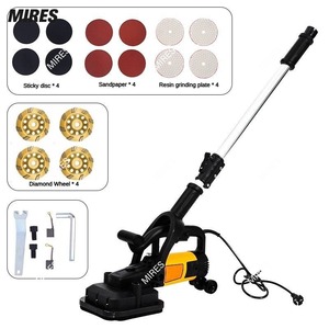 220V/110V bê tông tự động đánh bóng Máy với bụi vacuumfour-Bánh xe bê tông cầm tay sàn/tường Máy mài máy - Product Image 4